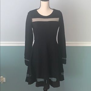 Lulus black fit and flare dress